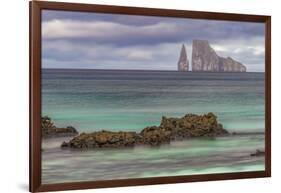 Kicker Rock or Leon Dormido, San Cristobal Island, Galapagos, Ecuador.-Adam Jones-Framed Photographic Print
