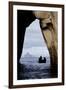 Kicker Rock Seen Through a Cave from San Cristobal, Galapagos, Ecuador-Cindy Miller Hopkins-Framed Photographic Print