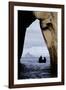 Kicker Rock Seen Through a Cave from San Cristobal, Galapagos, Ecuador-Cindy Miller Hopkins-Framed Photographic Print