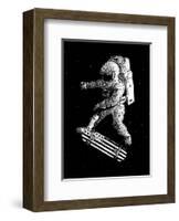 Kickflip in Space-Robert Farkas-Framed Art Print