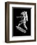 Kickflip in Space-Robert Farkas-Framed Art Print