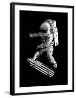 Kickflip in Space-Robert Farkas-Framed Art Print