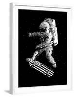 Kickflip in Space-Robert Farkas-Framed Art Print