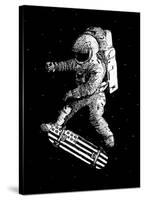 Kickflip in Space-Robert Farkas-Stretched Canvas
