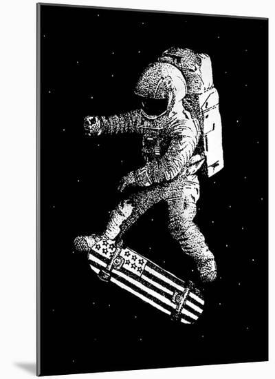 Kickflip in Space-Robert Farkas-Mounted Art Print