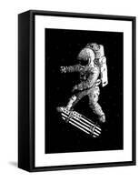 Kickflip in Space-Robert Farkas-Framed Stretched Canvas