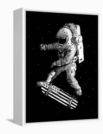 Kickflip in Space-Robert Farkas-Framed Stretched Canvas