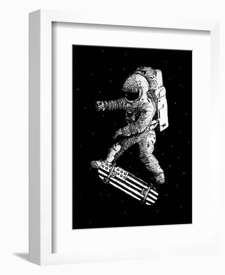 Kickflip in Space-Robert Farkas-Framed Giclee Print