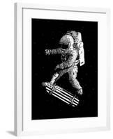 Kickflip in Space-Robert Farkas-Framed Giclee Print