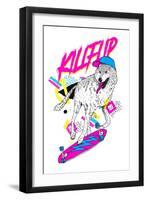 Kickflip Wolf-Robert Farkas-Framed Art Print