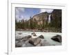 Kicking Horse River and Takakkaw Falls, Yoho National Park, UNESCO World Heritage Site, British Col-Martin Child-Framed Photographic Print