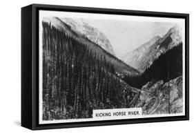 Kicking Horse River, British Columbia, Canada, C1920s-null-Framed Stretched Canvas