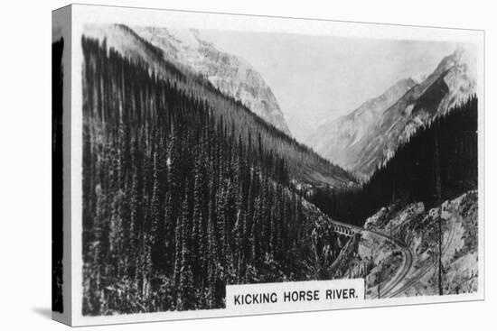 Kicking Horse River, British Columbia, Canada, C1920s-null-Stretched Canvas