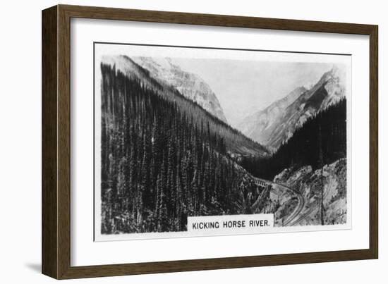 Kicking Horse River, British Columbia, Canada, C1920s-null-Framed Giclee Print