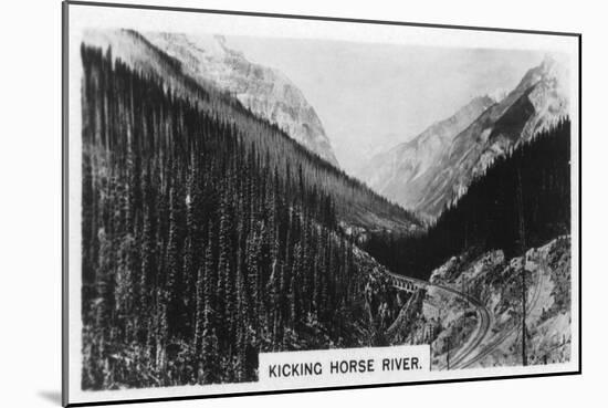 Kicking Horse River, British Columbia, Canada, C1920s-null-Mounted Premium Giclee Print
