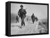 Kicking Up Dust, a Withdrawing Unit Heads South-Joe Scherschel-Framed Stretched Canvas