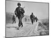 Kicking Up Dust, a Withdrawing Unit Heads South-Joe Scherschel-Mounted Photographic Print