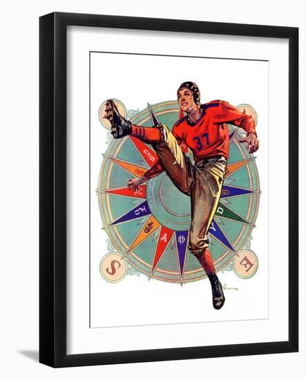 "Kickoff,"October 23, 1937-Elbert Mcgran Jackson-Framed Giclee Print