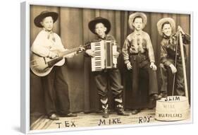 Kid Cowboy Band-null-Framed Art Print