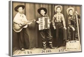 Kid Cowboy Band-null-Framed Art Print