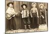 Kid Cowboy Band-null-Mounted Art Print