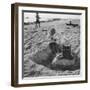 Kid Playing in Sand-Martha Holmes-Framed Photographic Print