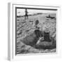 Kid Playing in Sand-Martha Holmes-Framed Photographic Print