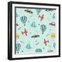 Kid's Transport Pattern-Pani Monica-Framed Art Print