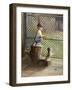 Kid with Baseball-Dianne Dengel-Framed Giclee Print