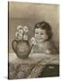 Kid with Daises-Dianne Dengel-Stretched Canvas