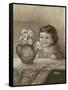 Kid with Daises-Dianne Dengel-Framed Stretched Canvas