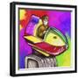 Kiddie Rocket Ride-Howie Green-Framed Giclee Print