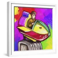 Kiddie Rocket Ride-Howie Green-Framed Giclee Print