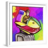 Kiddie Rocket Ride-Howie Green-Framed Giclee Print