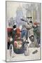 Kidnapping of a Young Woman in Paris, 1902-null-Mounted Giclee Print