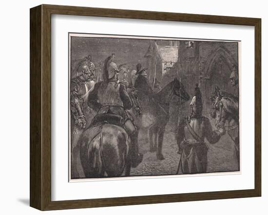 Kidnapping of the Dukes D'Enghien Ad 1804-Henry Marriott Paget-Framed Giclee Print
