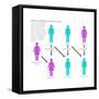 Kidney Chain Chart-Gwen Shockey-Framed Stretched Canvas