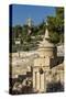 Kidron Valley, the Tomb of Absalom (Also Called Absalom's Pillar) And, on the Background, the Russi-Massimo Borchi-Stretched Canvas