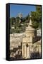 Kidron Valley, the Tomb of Absalom (Also Called Absalom's Pillar) And, on the Background, the Russi-Massimo Borchi-Framed Stretched Canvas