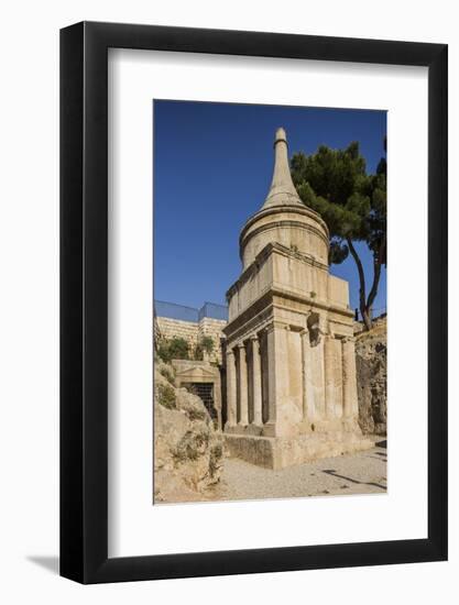 Kidron Valley, the Tomb of Absalom (Also Called Absalom's Pillar)-Massimo Borchi-Framed Photographic Print