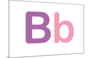 Kids Alphabet Letter B Sign Poster-null-Mounted Poster