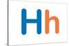 Kids Alphabet Letter H Sign Poster-null-Stretched Canvas