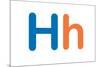 Kids Alphabet Letter H Sign Poster-null-Mounted Poster