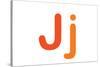 Kids Alphabet Letter J Sign Poster-null-Stretched Canvas