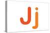 Kids Alphabet Letter J-null-Stretched Canvas