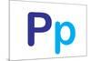 Kids Alphabet Letter P Sign Poster-null-Mounted Poster