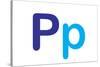 Kids Alphabet Letter P Sign Poster-null-Stretched Canvas
