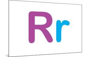 Kids Alphabet Letter R Sign Poster-null-Mounted Poster