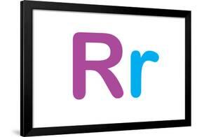 Kids Alphabet Letter R Sign Poster-null-Framed Poster