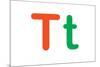 Kids Alphabet Letter T Sign Poster-null-Mounted Poster